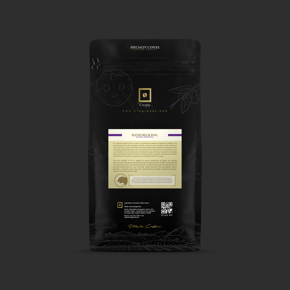 Café utopia blend regional tradicional