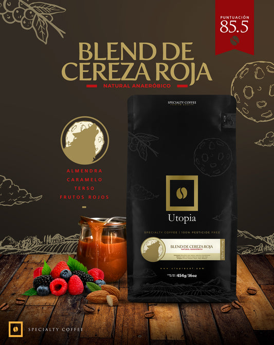 Café de especialidad cereza roja Natural Anaérobico