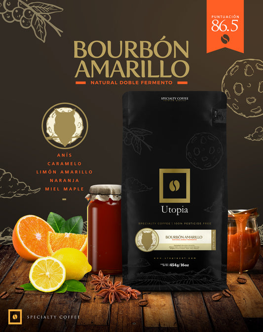 Café de especialidad Bourbon amarillo Doble Fermento
