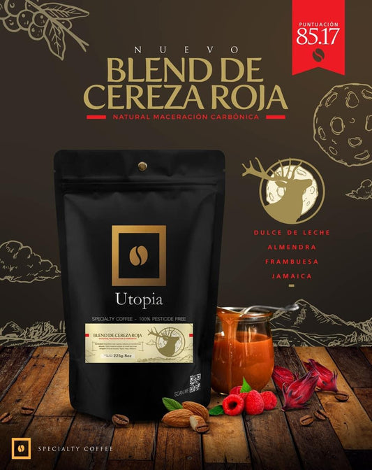 Café de especialidad cereza roja maceración carbónica 8 oz